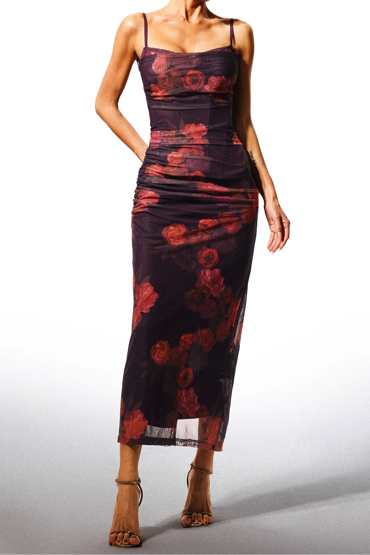 Reese - Robe en maille florale
