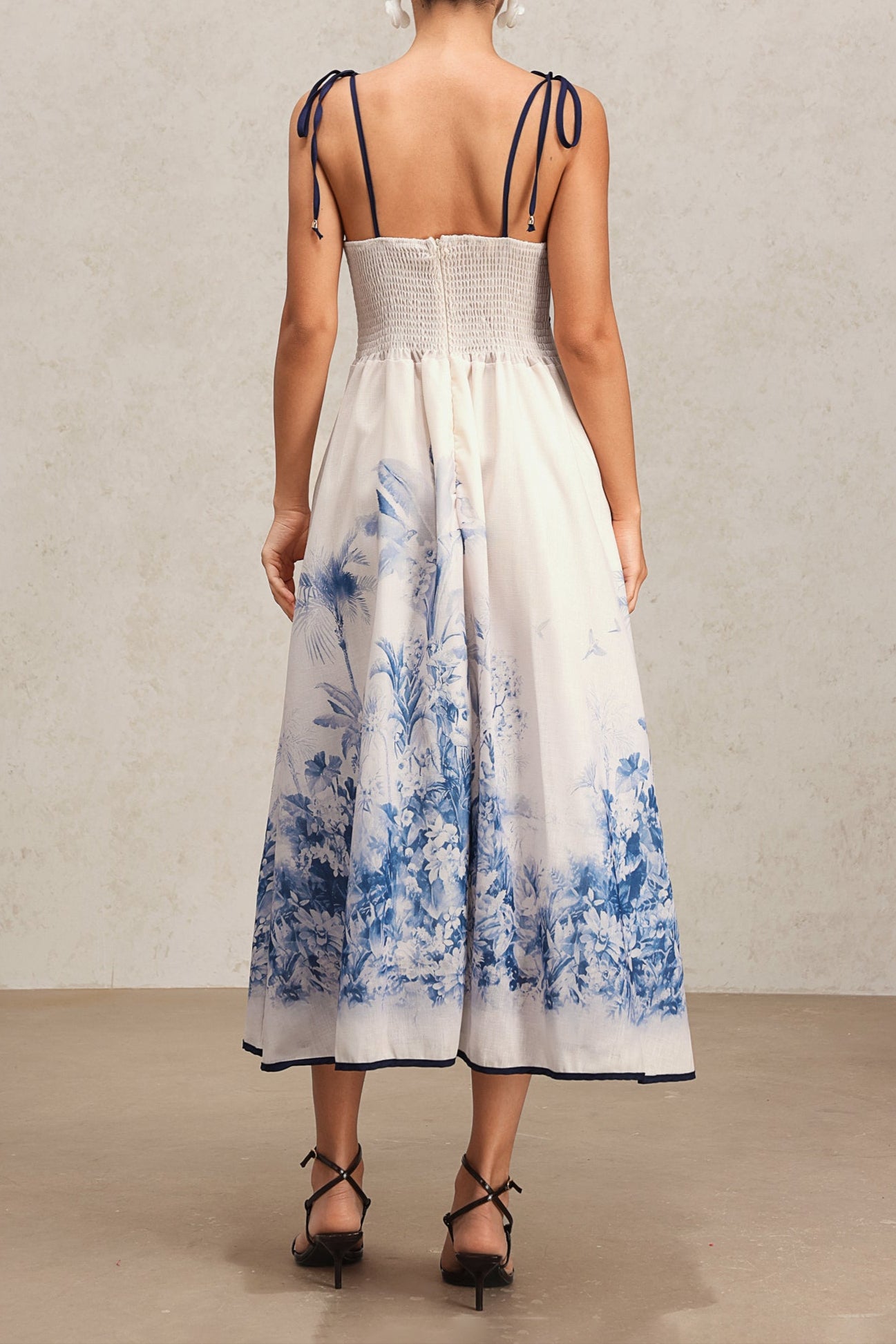 Serena Tropical Printed Dress
