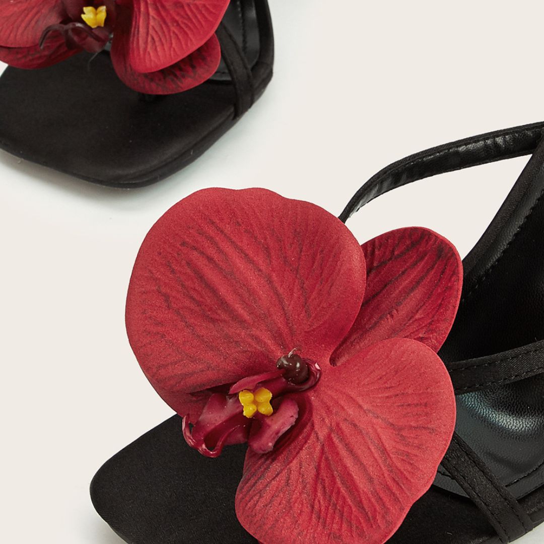 Kim Square Toe Orchid Heels
