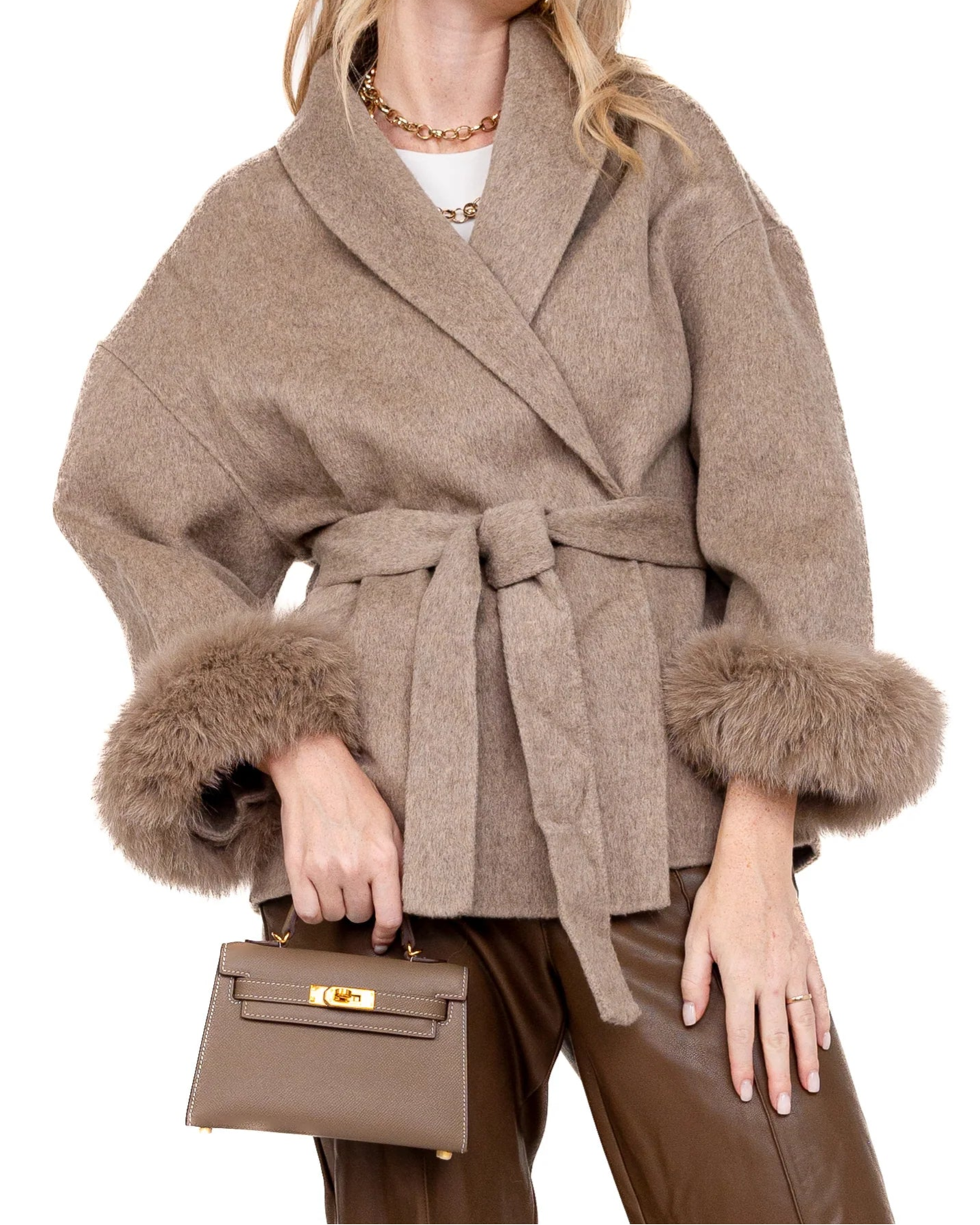 Nadine Wool Belted Coat