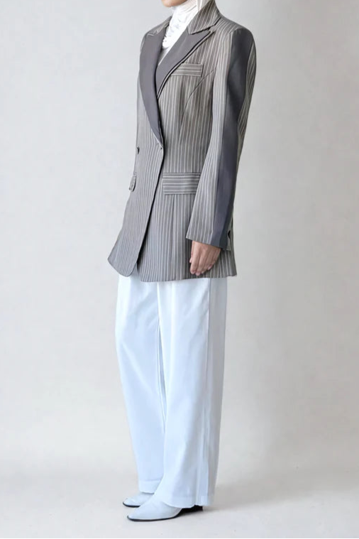 Elaine Peak Lapel Double-Breasted Blazer