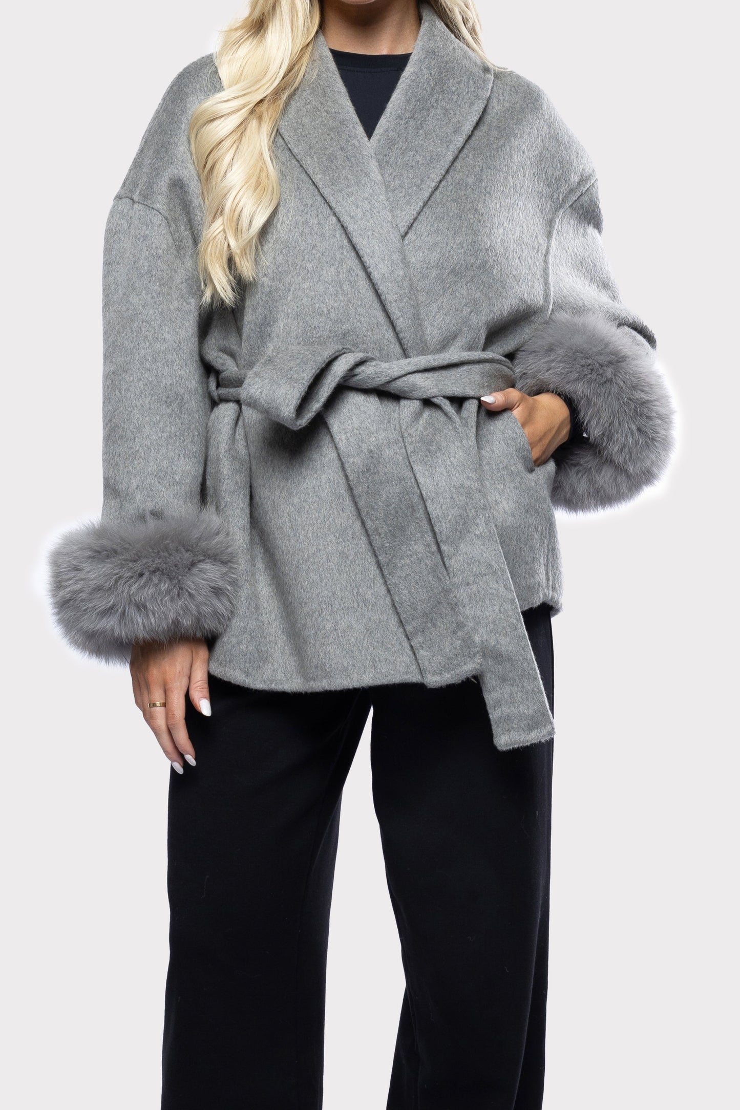 Nadine Wool Belted Coat