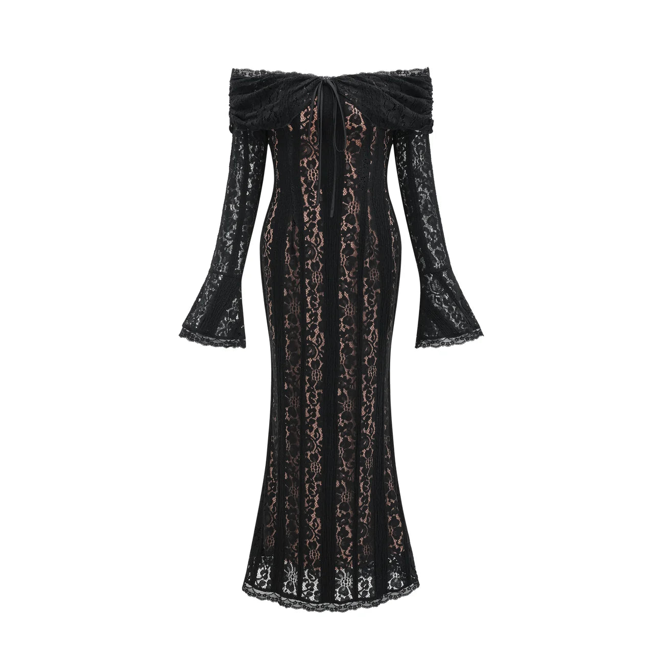 Robe longue en dentelle Maria