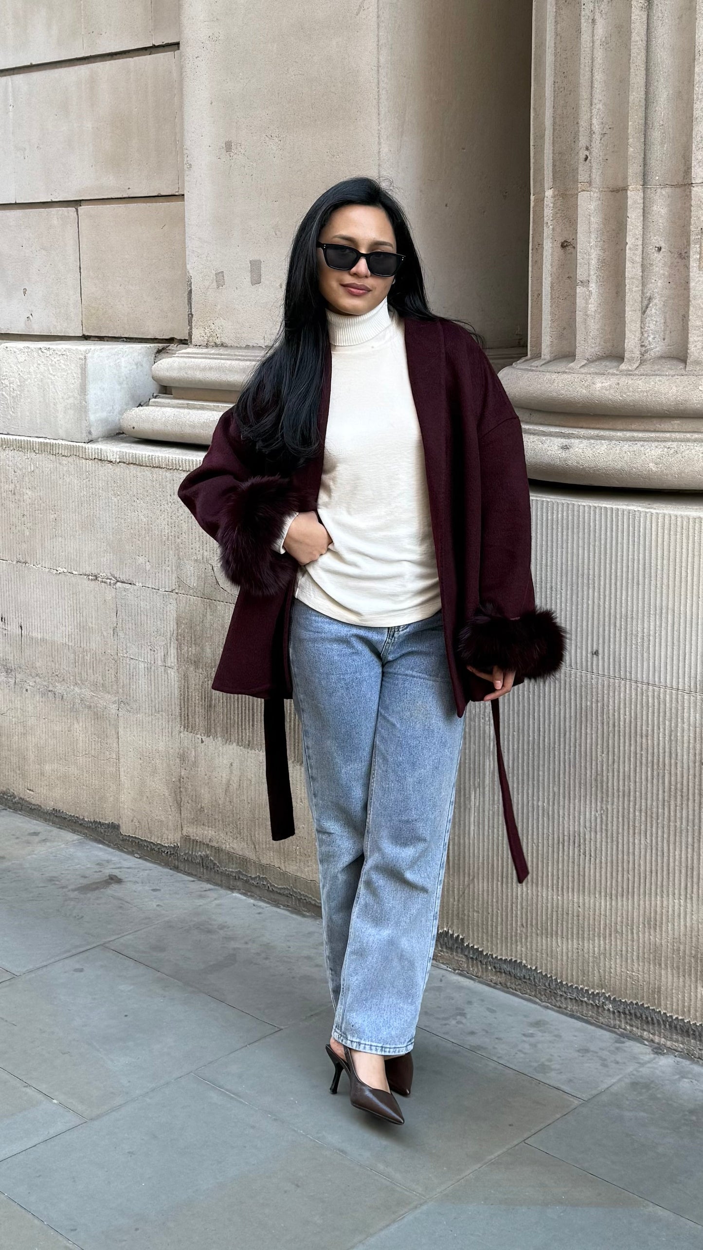 Nadine Wool Belted Coat