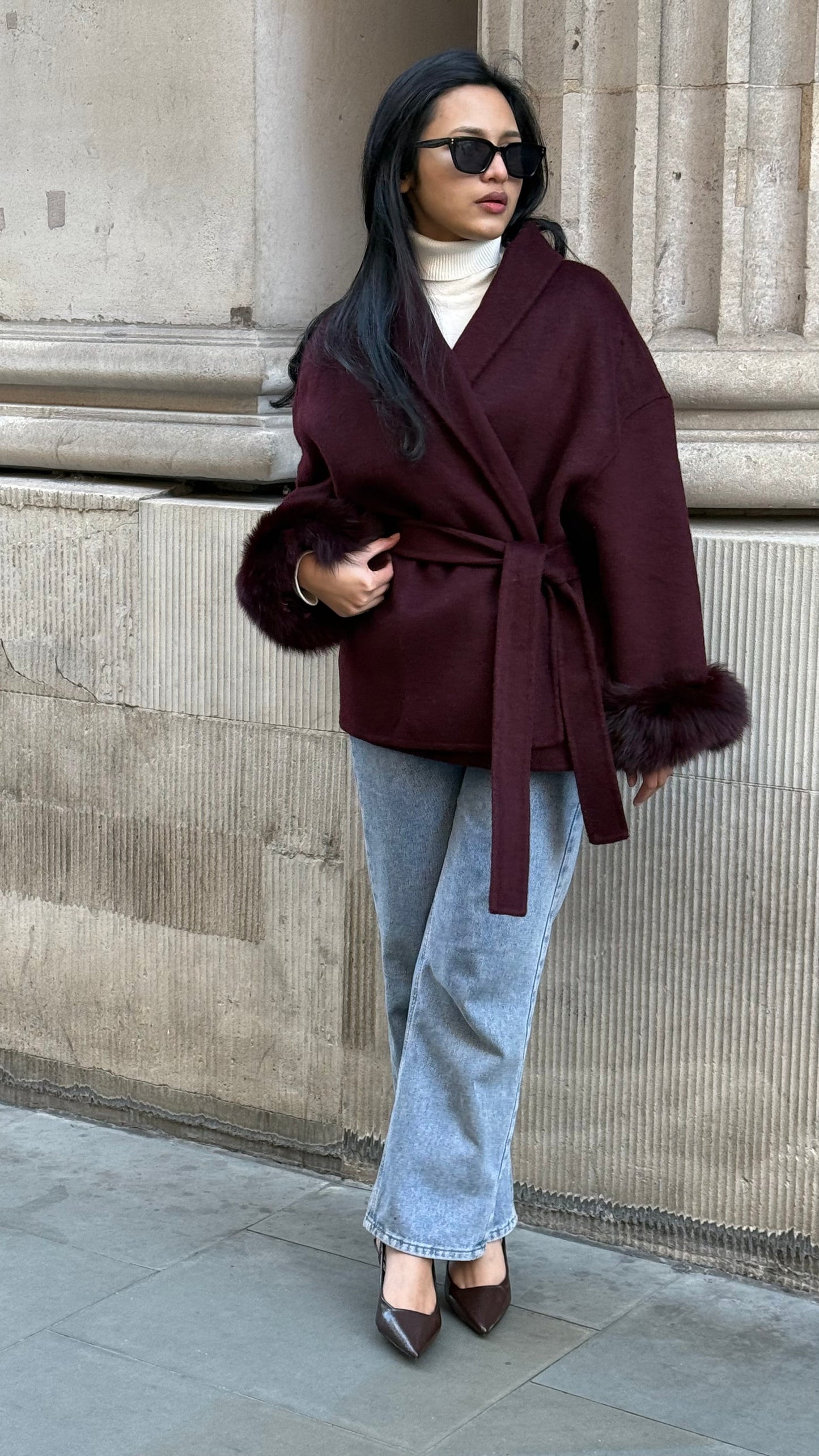 Nadine Wool Belted Coat