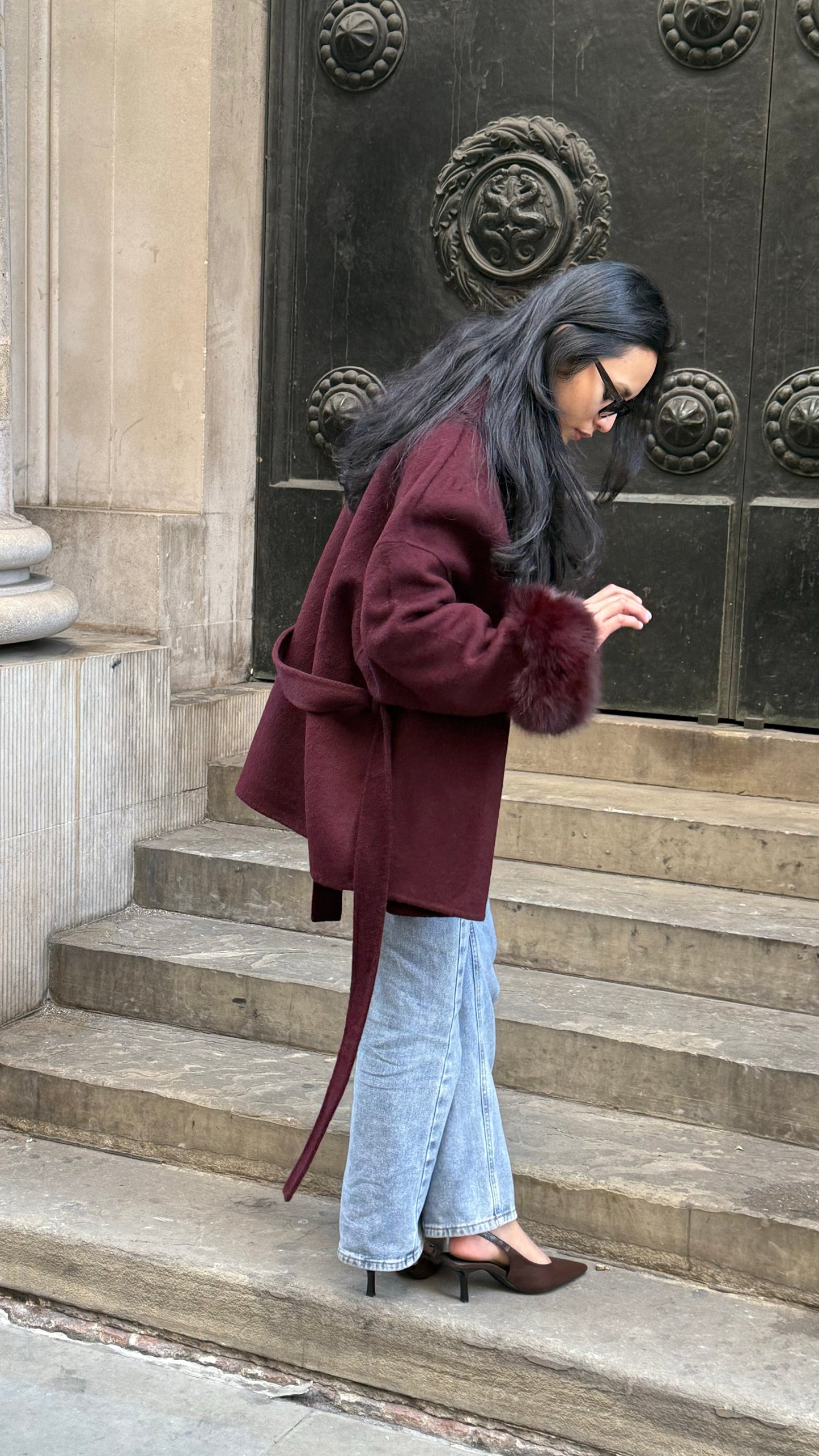 Nadine Wool Belted Coat