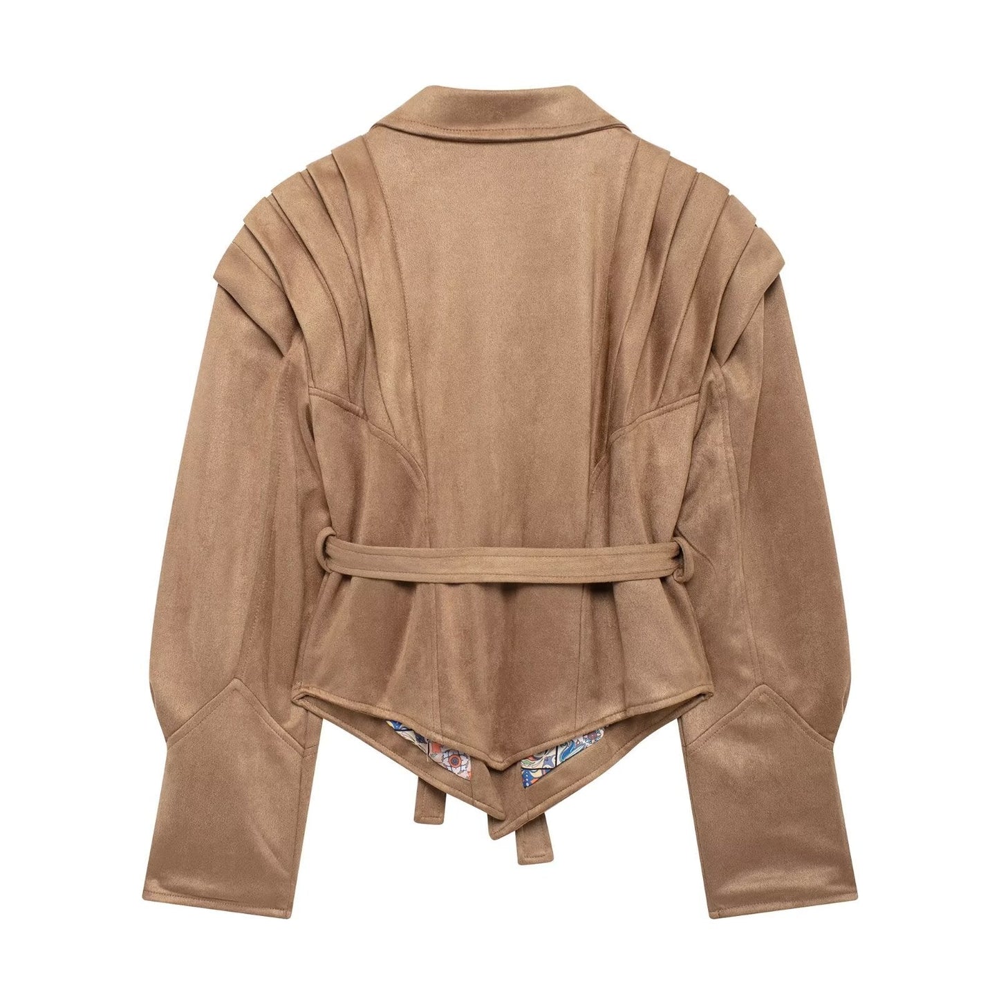Emma Wildleder Blazer mit Gürtel
