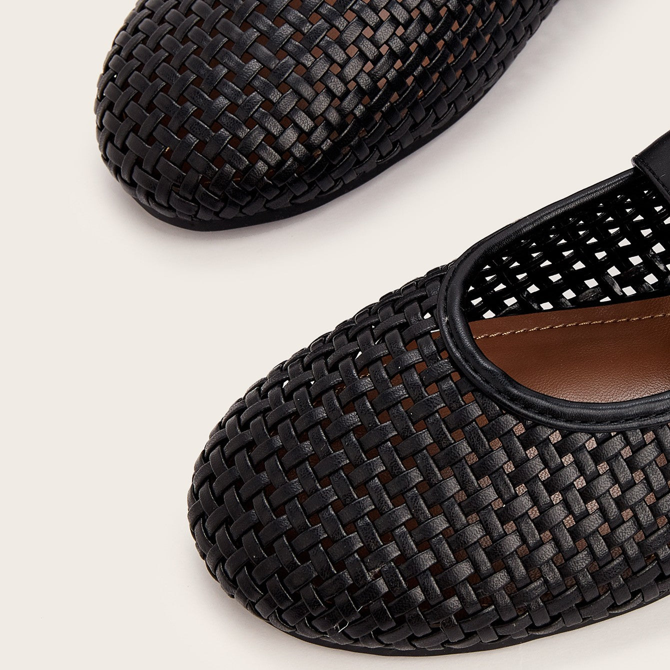 Calina Woven Leather Flats