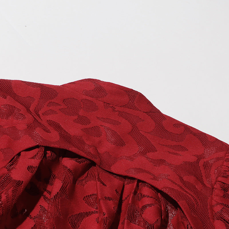 Persephone Maxi jurk met pofmouwen