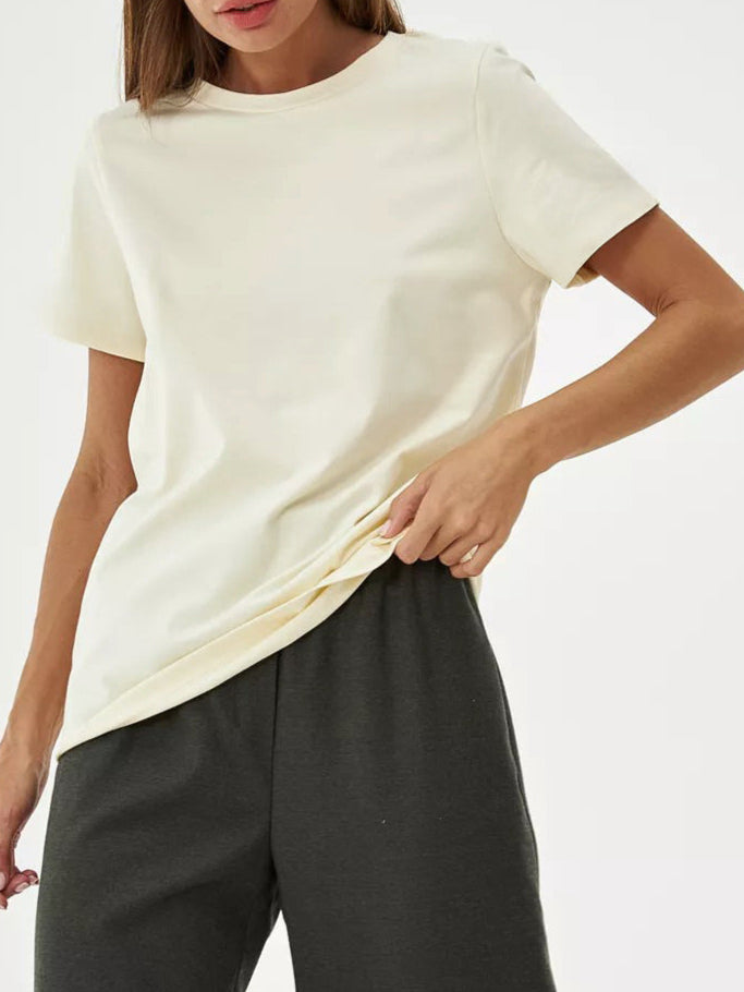 Keelara - T-shirt en coton à coupe décontractée