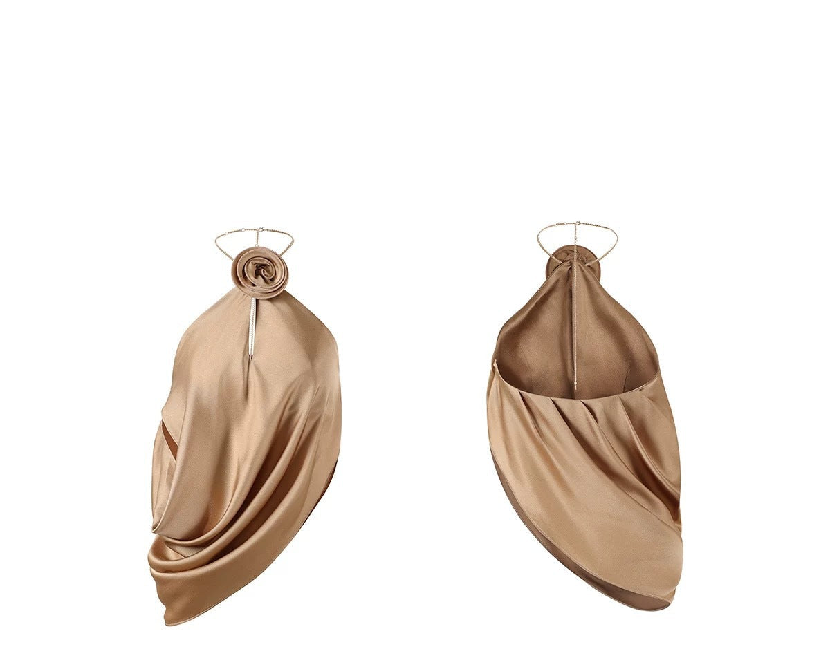 Calliope Halter Neck Draped Top