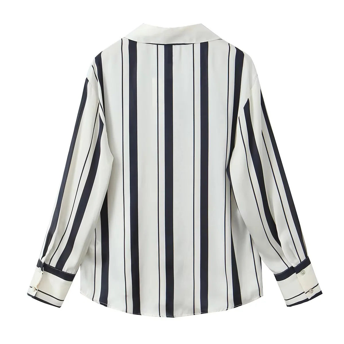 Esther Striped Long Sleeve Button-Down Shirt