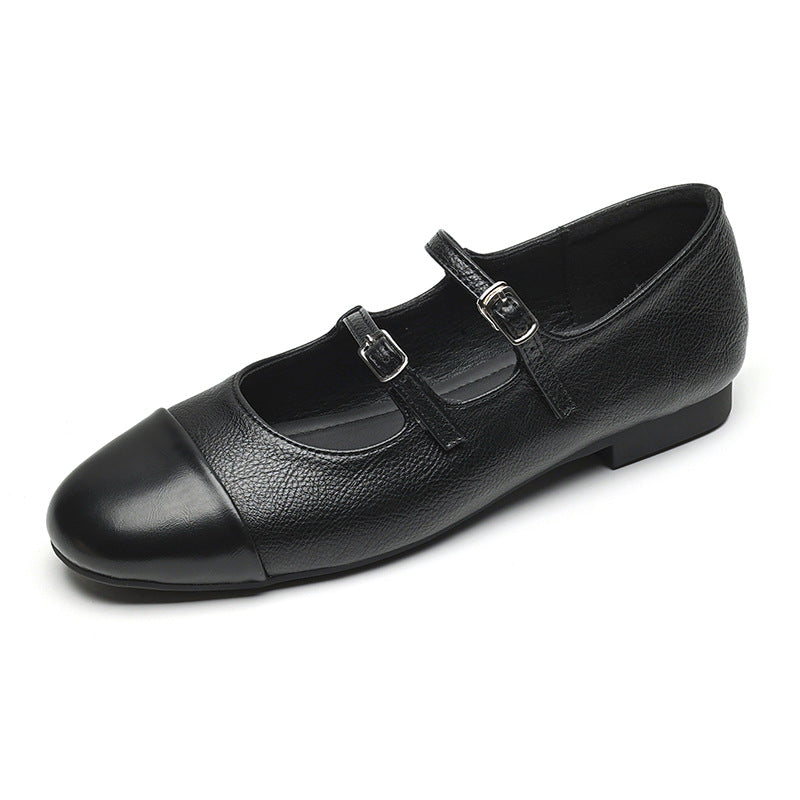 Chelly Double-Strap Mary Janes
