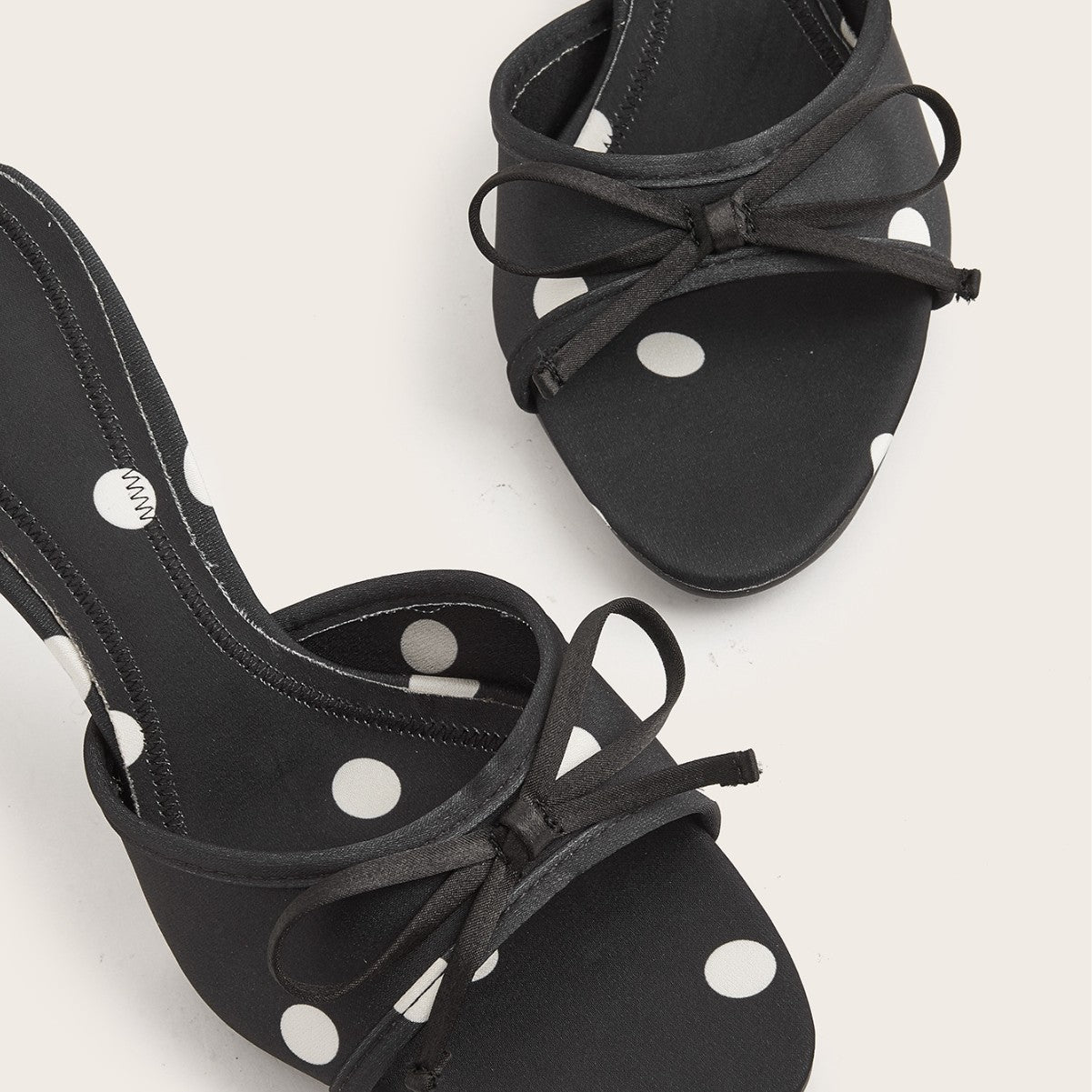 Danay Bow Polka Dot Heels