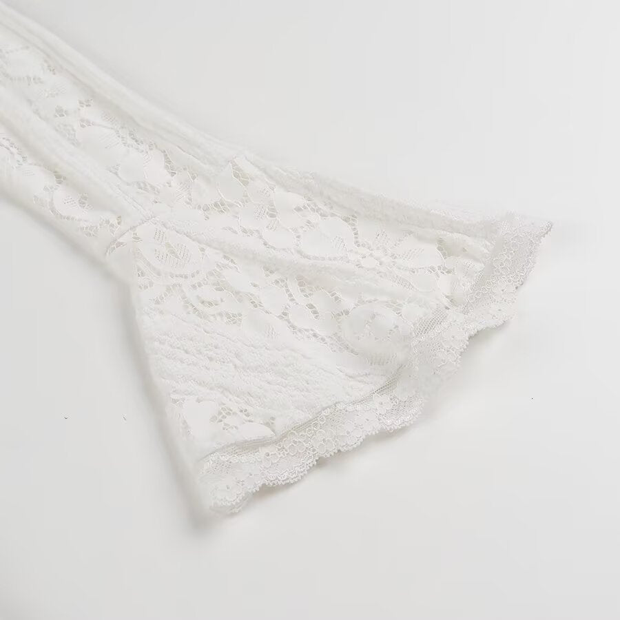Kamara - Mini robe en dentelle à épaulettes