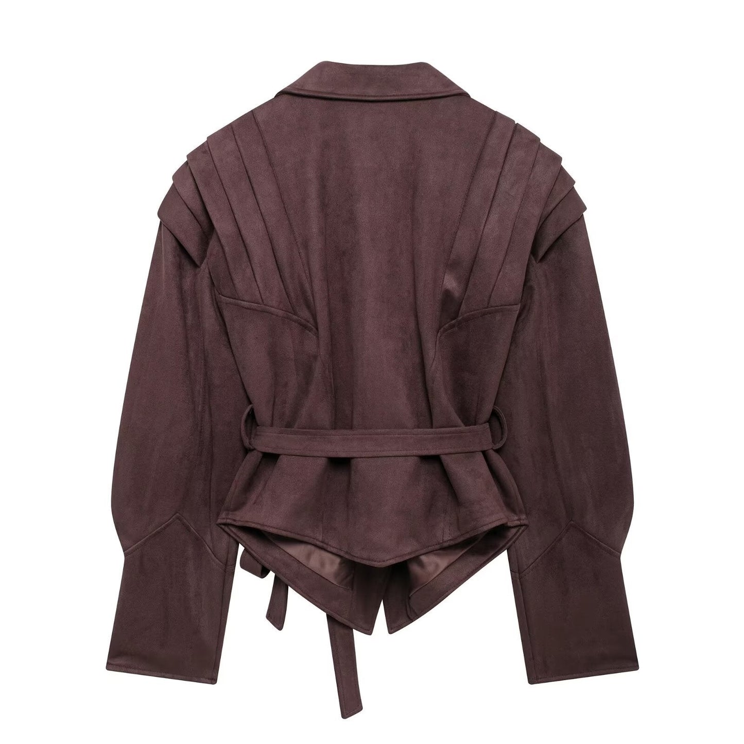 Emma Wildleder Blazer mit Gürtel