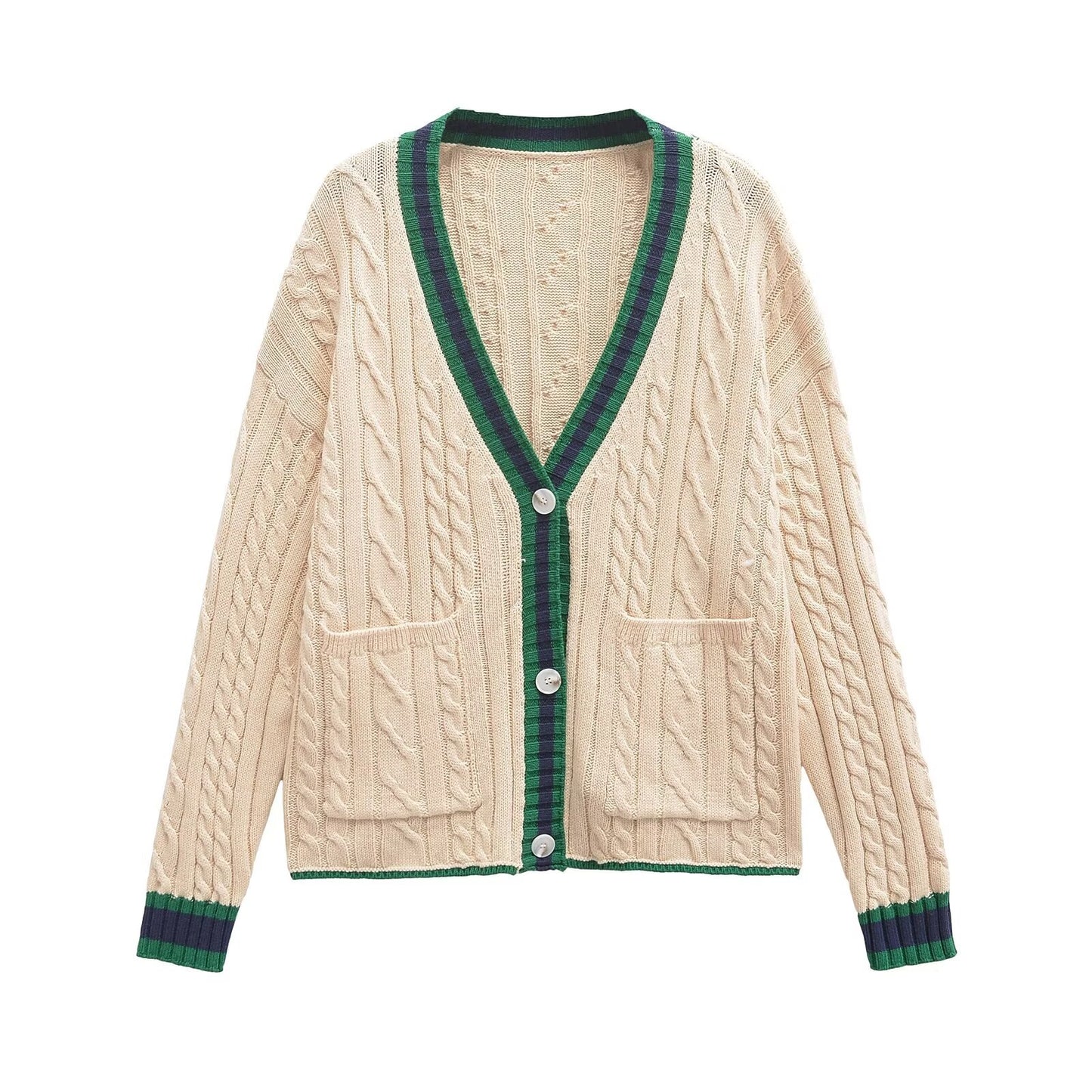 Paige Strickjacke mit Zopfmuster