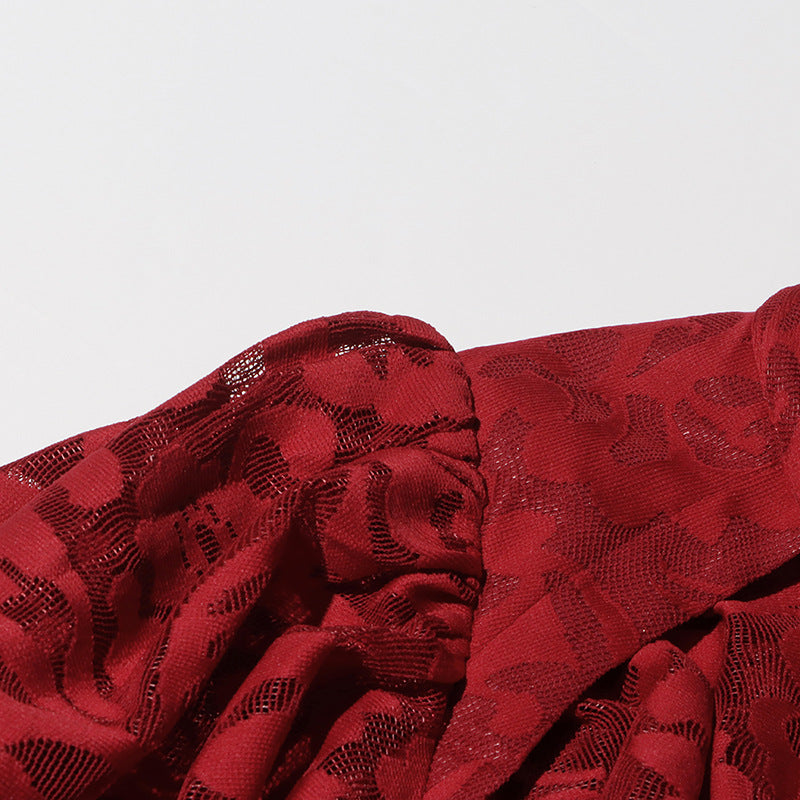 Persephone Maxi jurk met pofmouwen