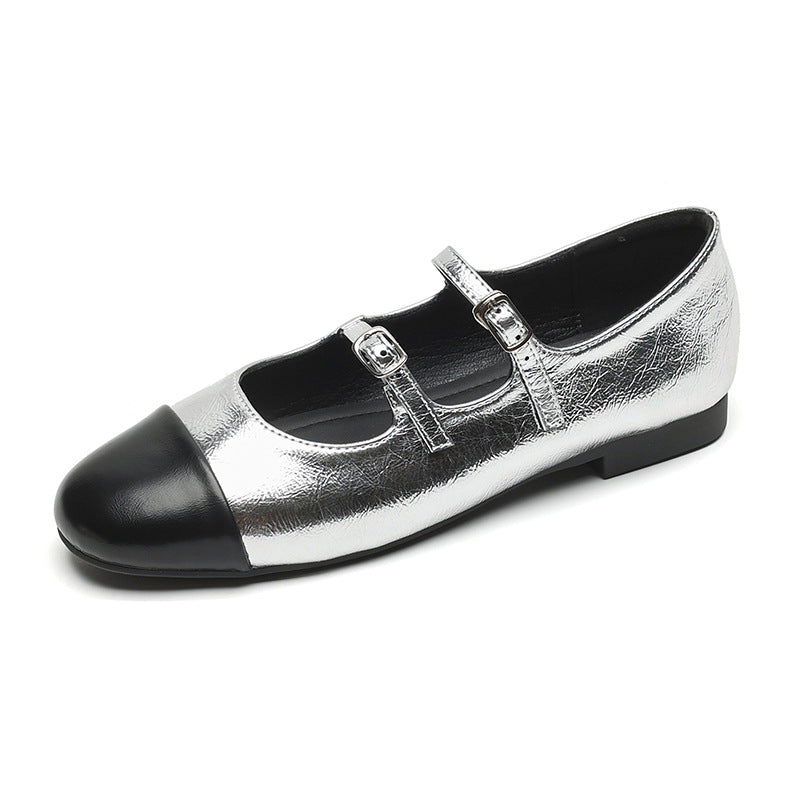 Chelly Double-Strap Mary Janes