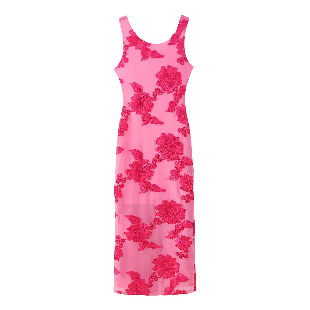 Robe longue en maille Layla