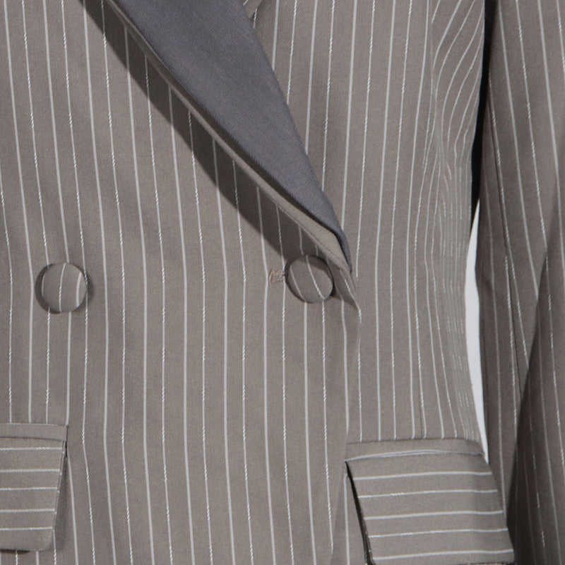 Elaine Peak Lapel Double-Breasted Blazer