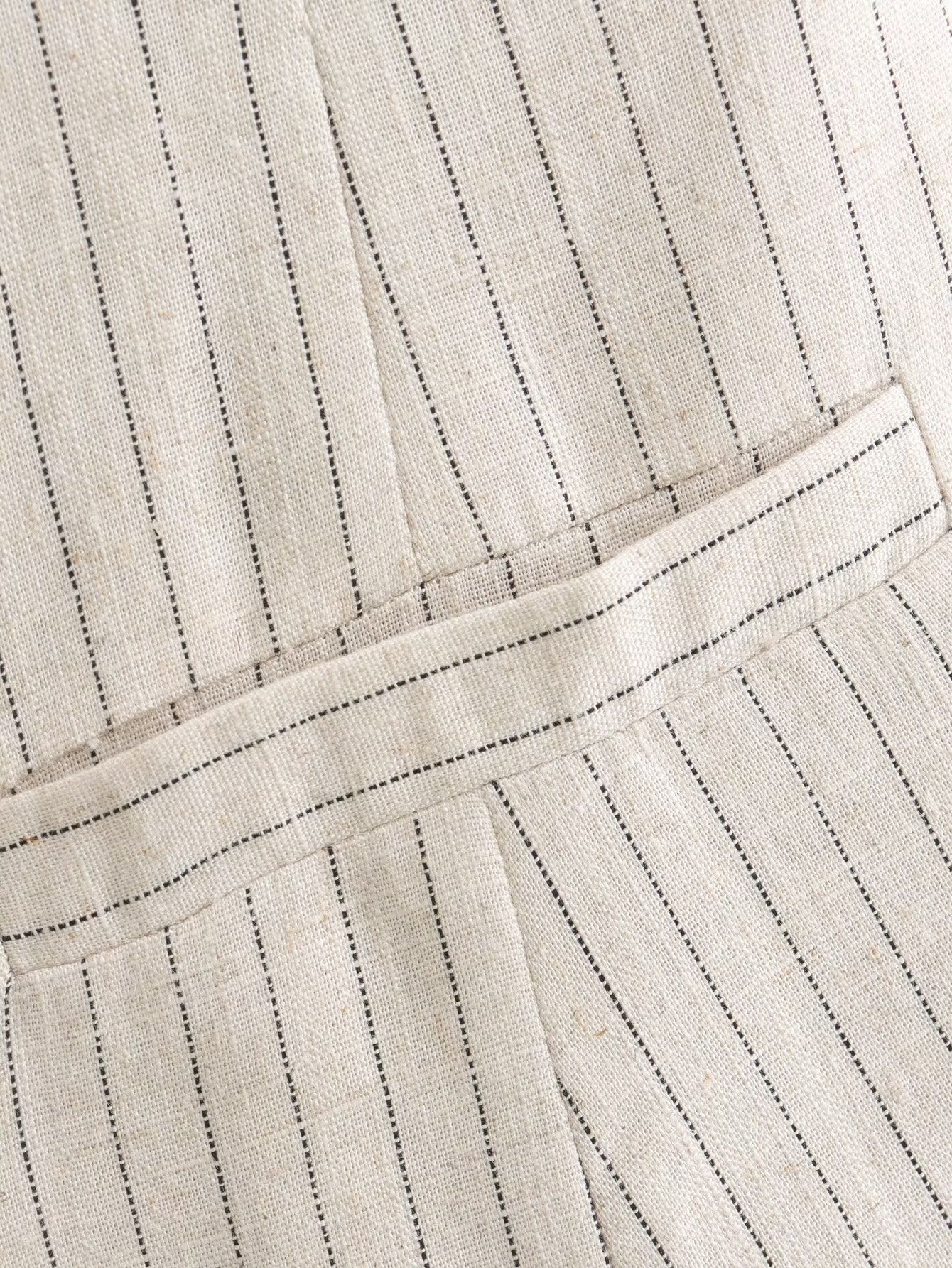 Maggie Buttoned Pinstripe Vest