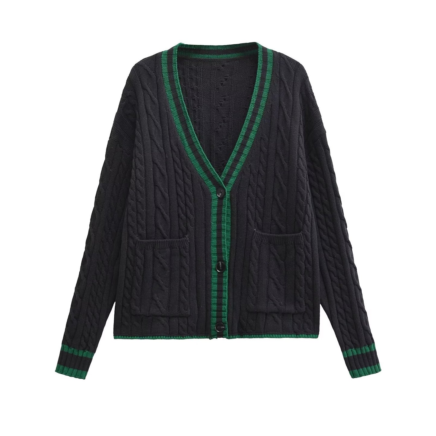 Paige Strickjacke mit Zopfmuster
