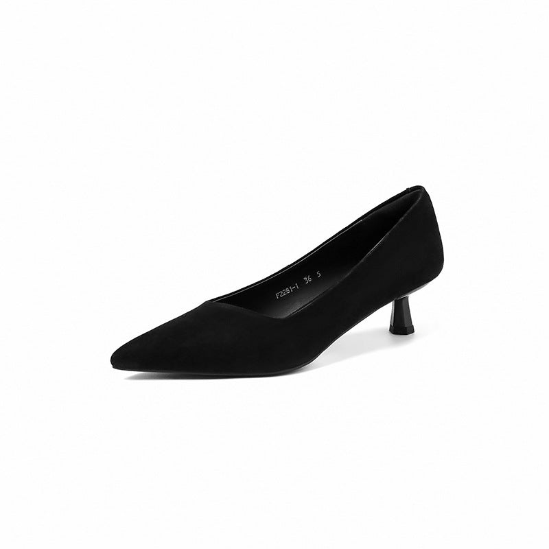 Alex Pointed-Toe Kitten Heels