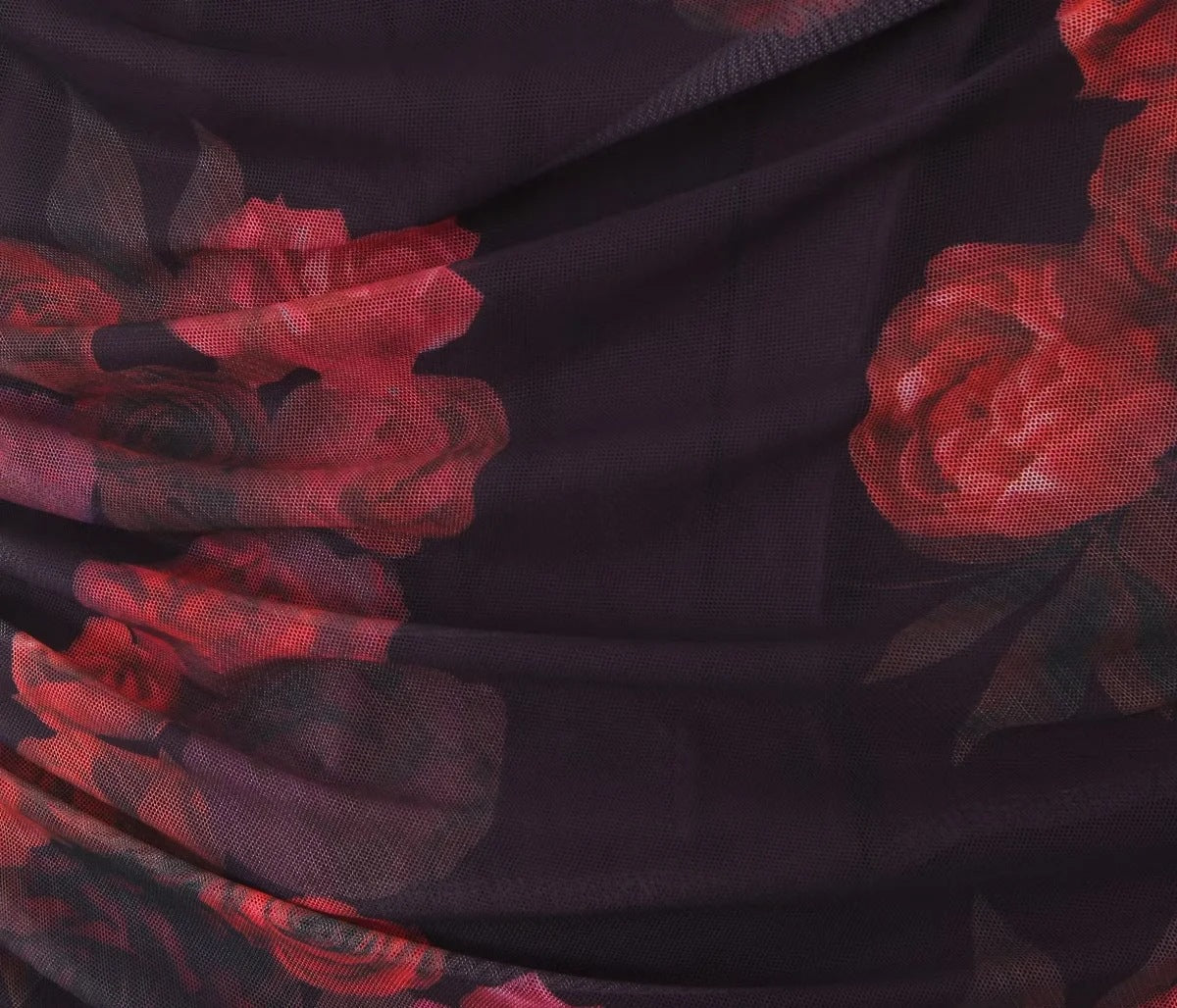 Reese - Robe en maille florale