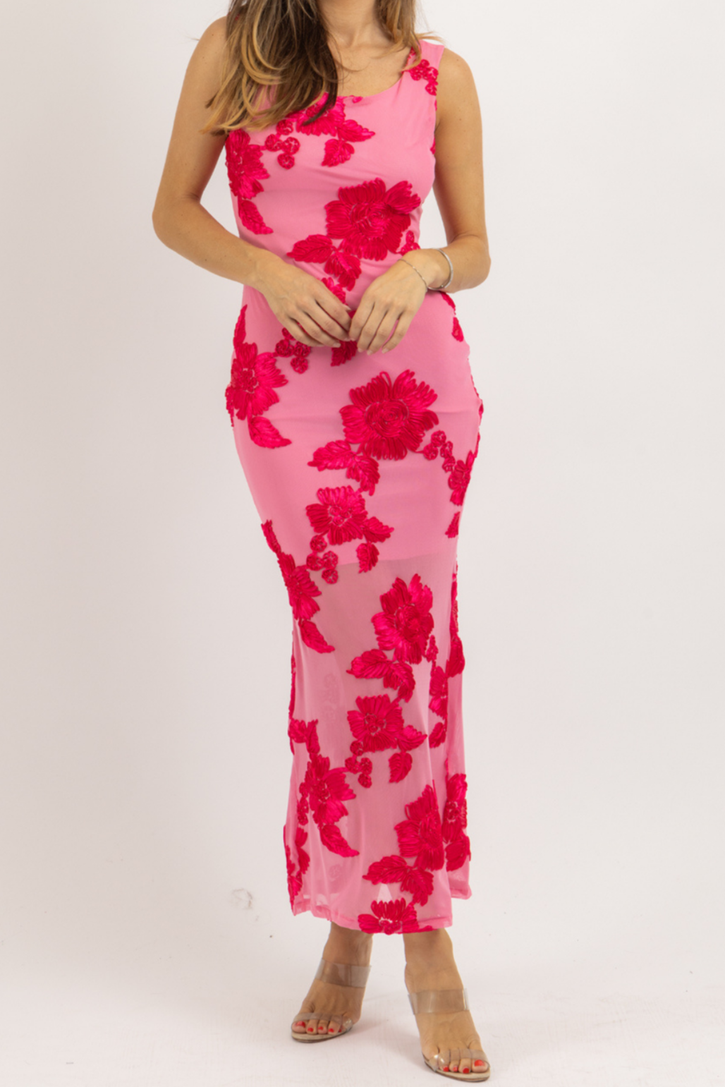Robe longue en maille Layla