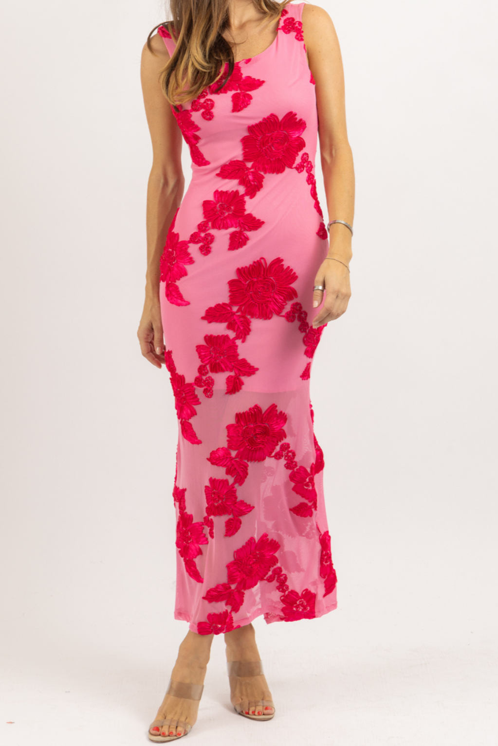Robe longue en maille Layla