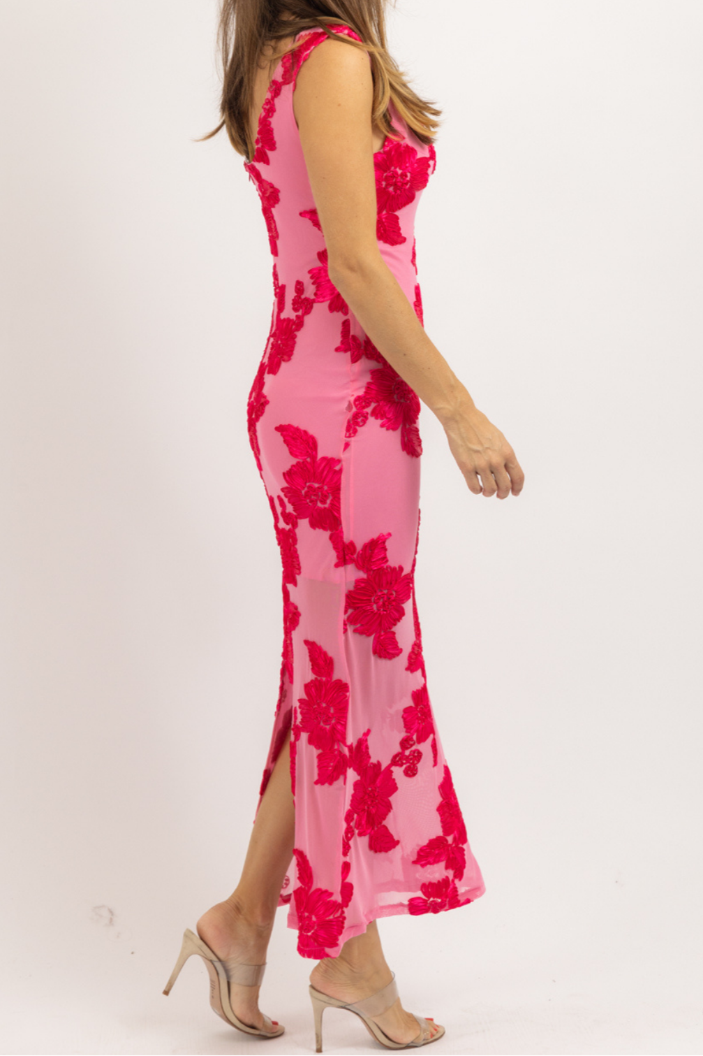 Robe longue en maille Layla