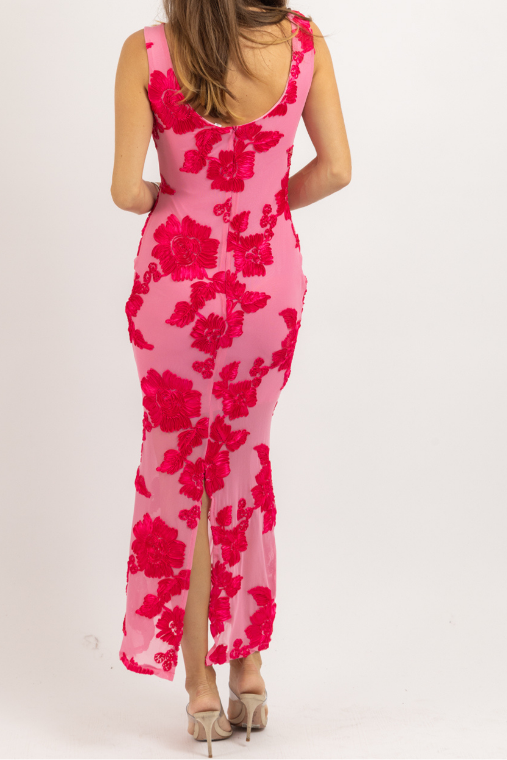 Robe longue en maille Layla