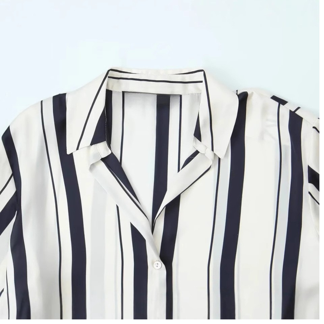 Esther Striped Long Sleeve Button-Down Shirt