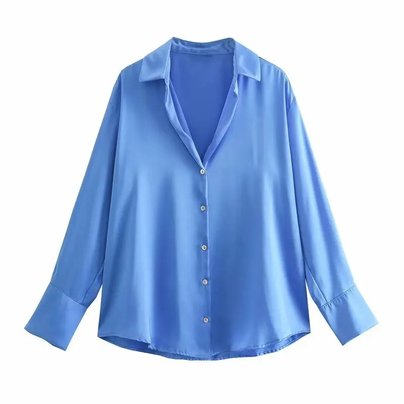 Juliet Satin Style Button down Shirt
