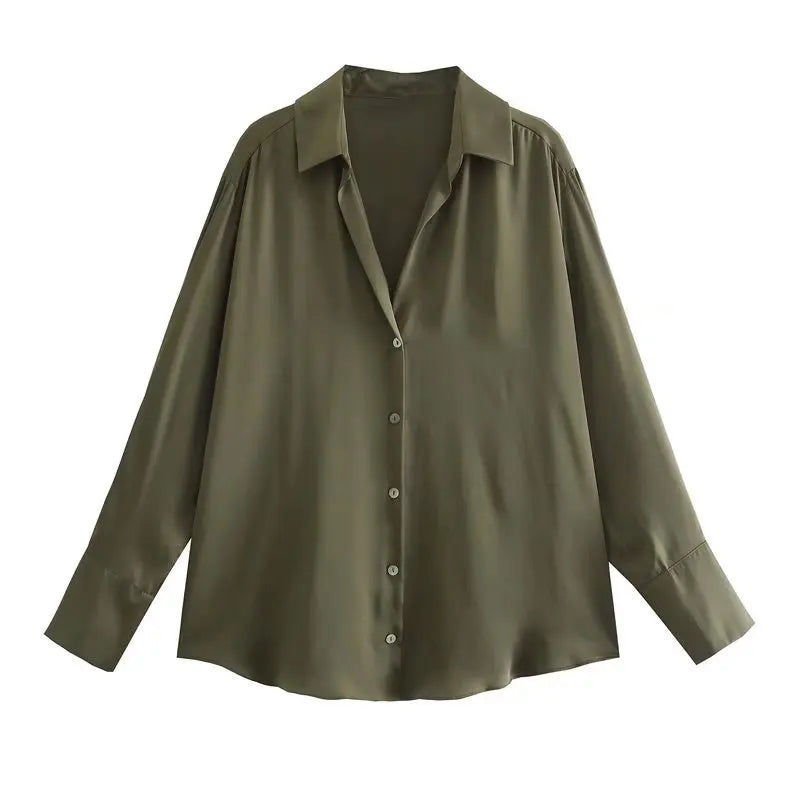 Juliet Satin Style Button down Shirt