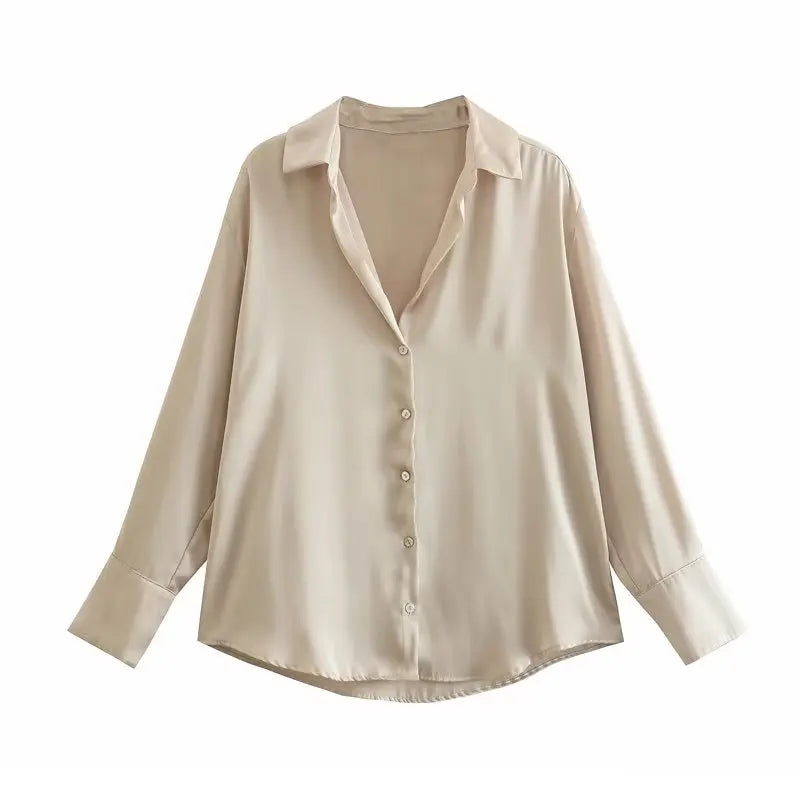 Juliet Satin Style Button down Shirt