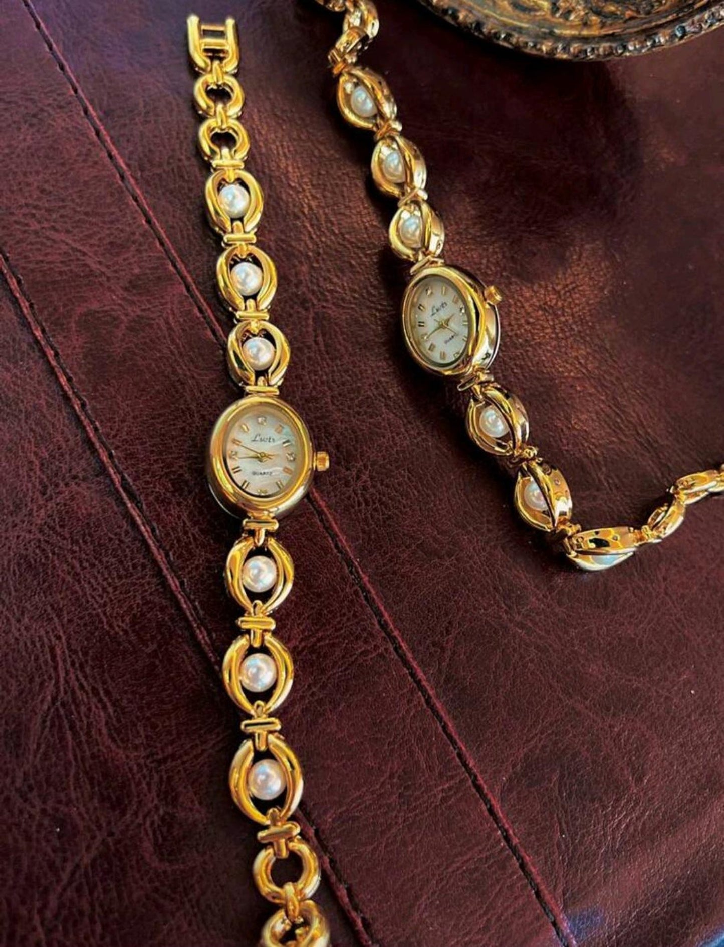 Montre vintage intemporelle en perles