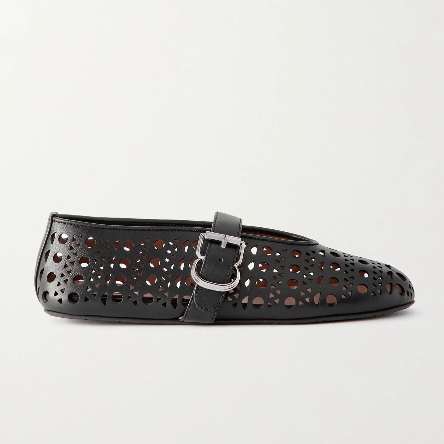 Olandria Leather Laser Cut Flats