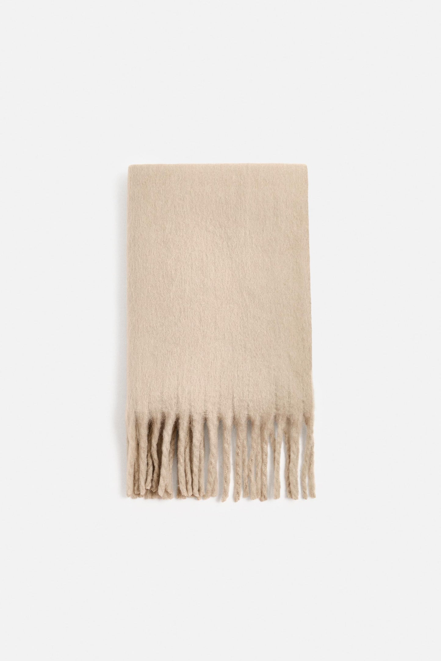 Penelope Plain Fringed Chunky Scarf