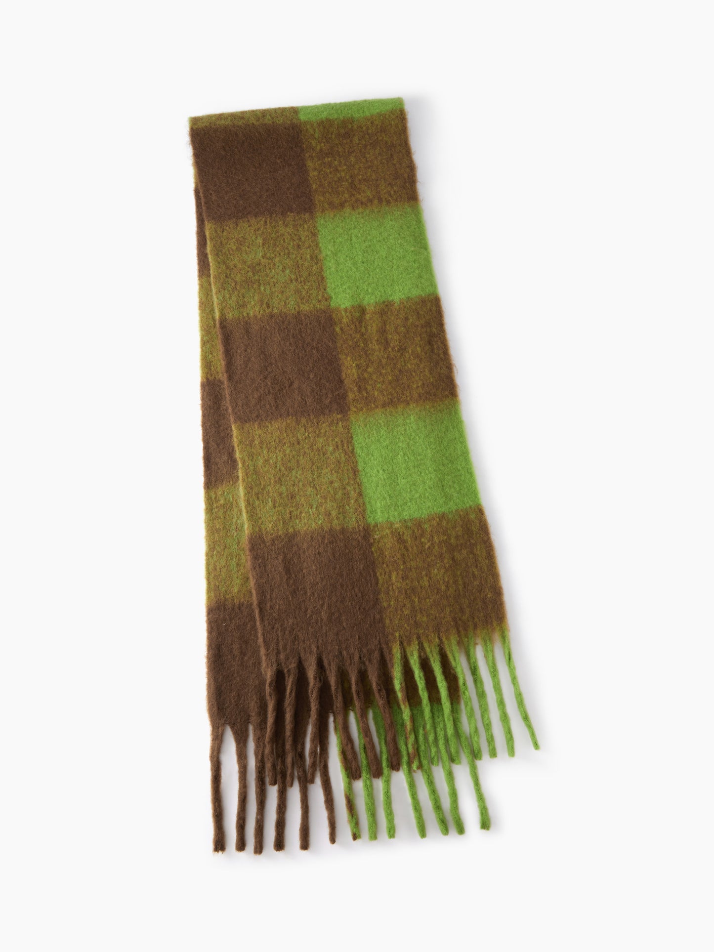 Quinn Tassel Plaid Scarf