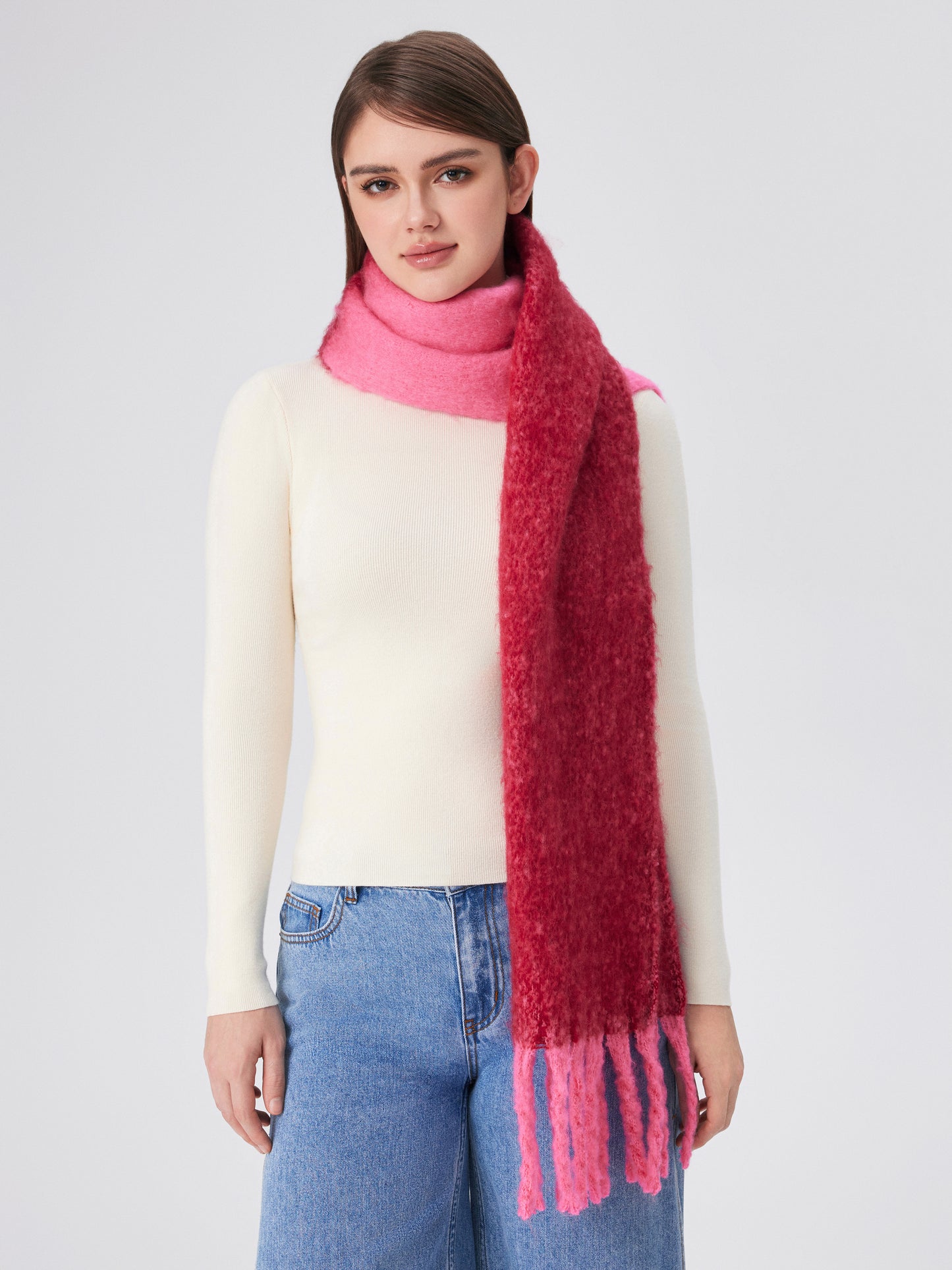 Quinley Two-Tone Oversized Scarf