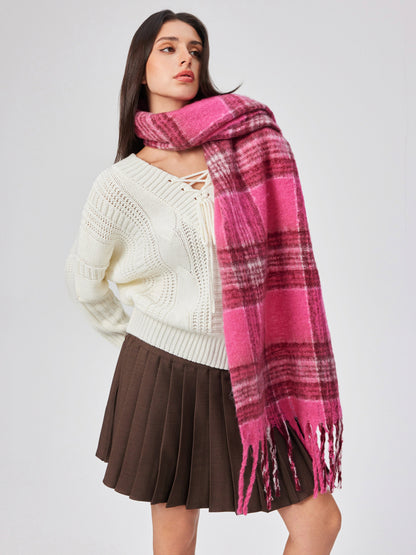 Thalia Plaid Scarf