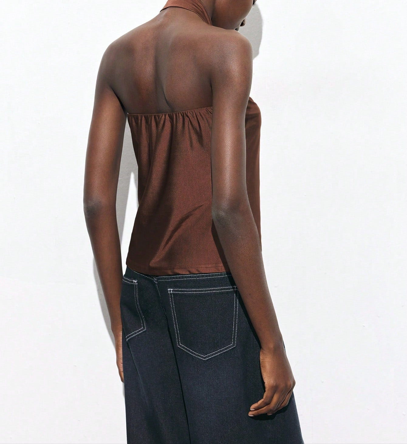 Reid Gold Accent Halter Top
