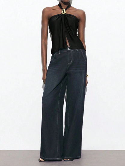 Reid Gold Accent Halter Top