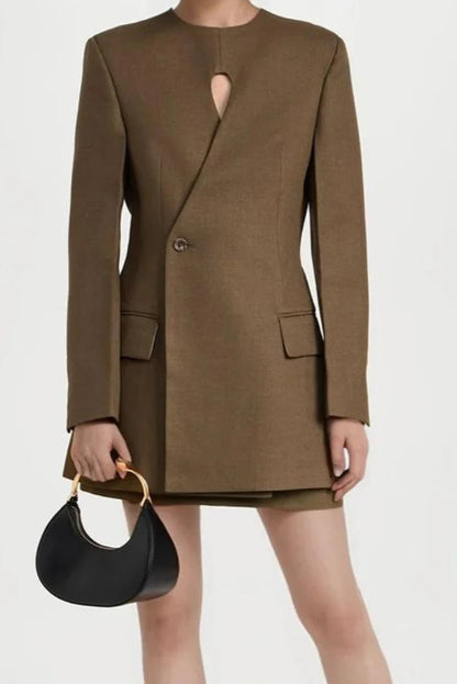 Maura Keyhole Blazer Jurk
