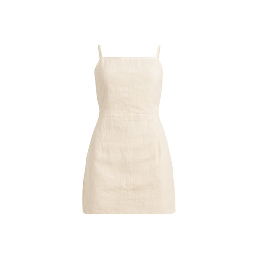 Rhoda - Mini robe en lin à dos ouvert