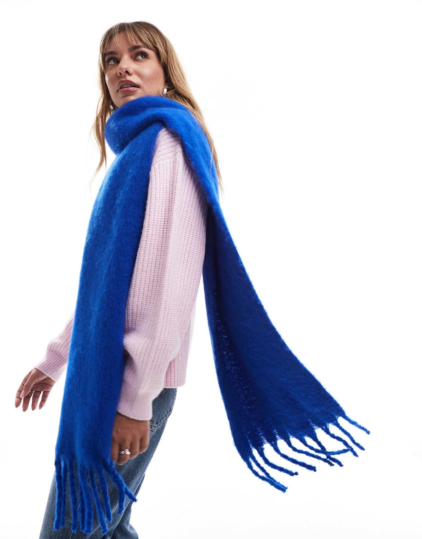 Gwyneth Fringed Thick Scarf