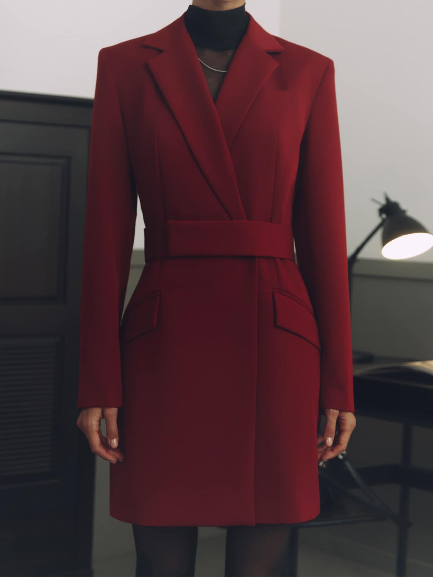 Robe manteau ceinturée Marion