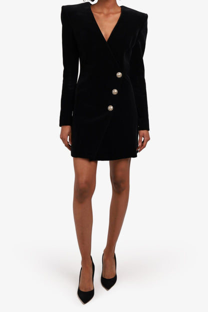 Jerri Gouden Knoop Blazer Jurk